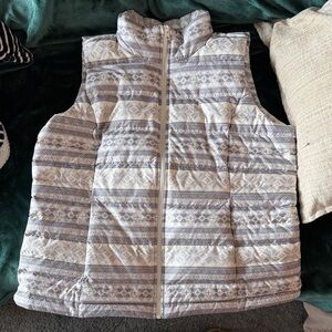 Lands’ End 600 Fill Down Puffer Vest Women’s Large 14–16